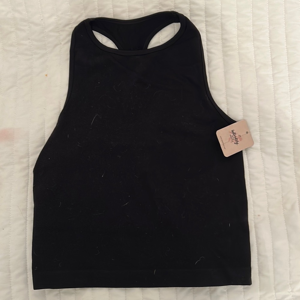Brand new Free People black cropped tank